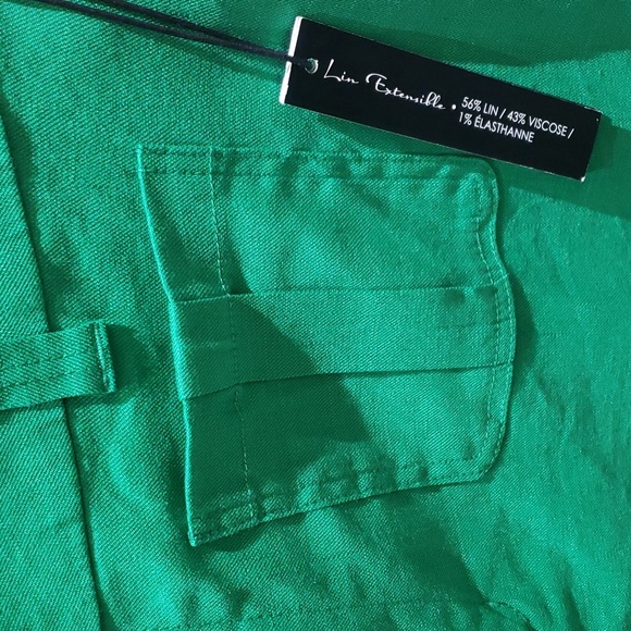 Nicole Miller Green Wide Leg Pants - Picture 5 of 11